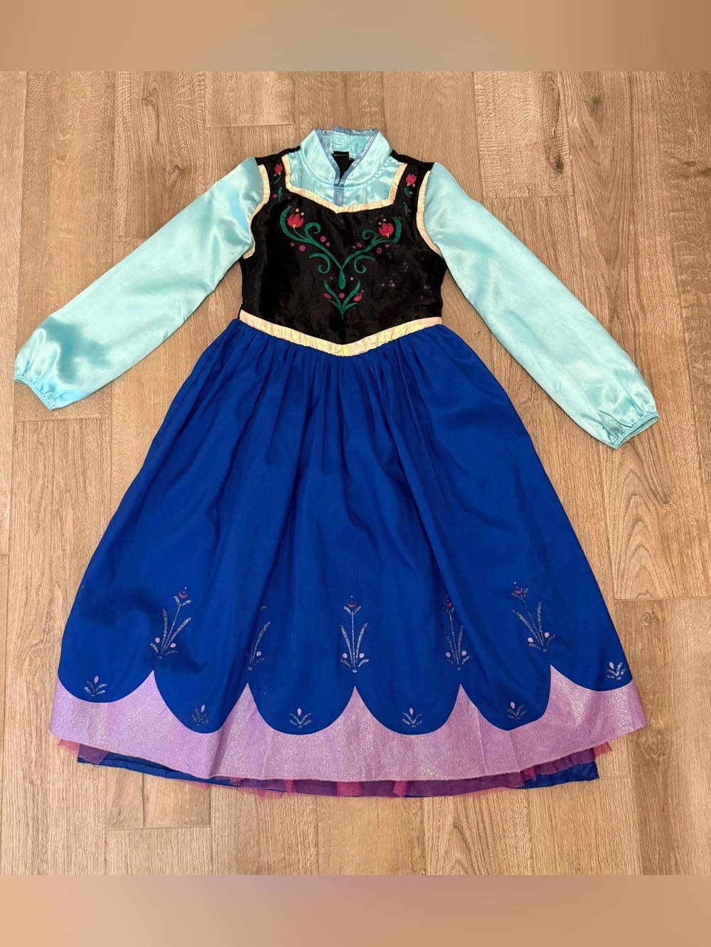 Disney Store Anna Frozen Girls Halloween Costume Dress Size 9/10